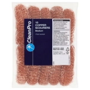 Clean Pro 10 Copper Scourers Medium £3.59