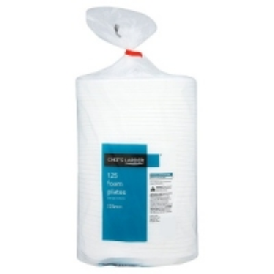 Chefs Larder Foam Plates 9 Inch 125s £5.75
