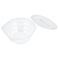 Makro  750cc Disposable Oval Hinged Salad Bowl (20 Per Pack)