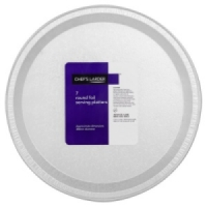 Chefs Larder 7 Round Foil Serving Platters 308mm £9.95