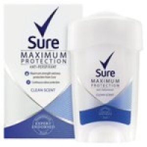 Sure Women Maximum Protection Clean Scent Cre &pound;4.00
