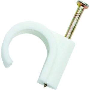 Wickes Nail In Pipe Clips 15mm (Pack of 10)