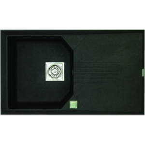 Rok Designer 1 Bowl Compact Sink Black