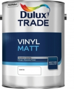 Dulux Trade Vinyl Matt Emulsion Paint White 5L £24.60
