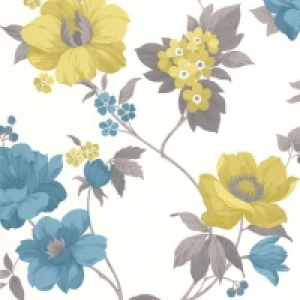 Superfresco Easy Eden Decorative Wallpaper Lime/Teal £13.99