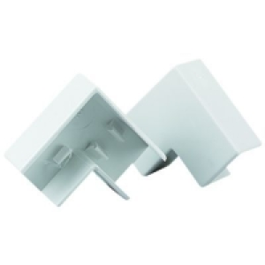 Wickes Mini Trunking Flat Angle White 25x16mm 2 Pack
