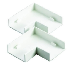 Wickes Mini Trunking Flat Angle White 38x16mm 2 Pack
