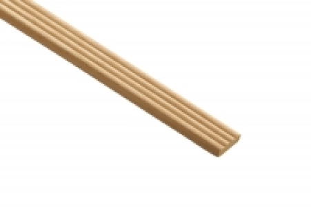 Wickes Light Hardwood Reed Moulding 21 x 6 x 2400mm £4.39
