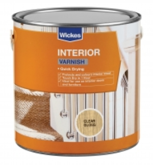 Wickes Quick Drying Interior Varnish Clear Gloss 750ml £10.99