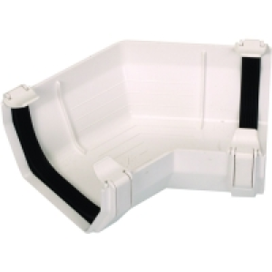 Wickes White Squareline Gutter 135 Deg Bend £3.69