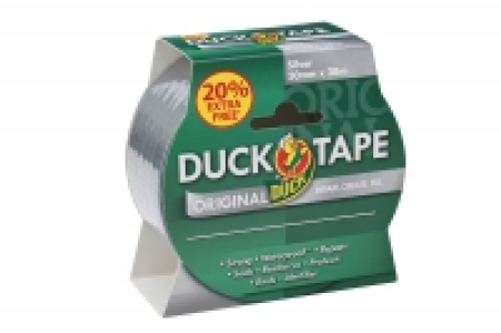 Duck Tape Original Silver 50mmx25m With 20 % Extra Free £7.99