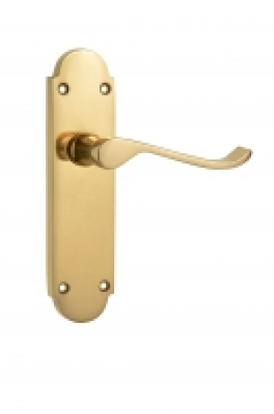Wickes Prague Victorian Shaped Latch Handle Polished Brass F £15.99