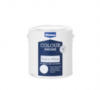 Wickes Colour @ Home Pink to White Emulsion Paint 2.5L £17.99