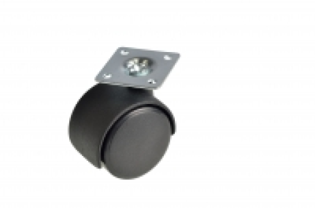 Wickes 40mm Twin Castor Wheel Plate Fix Pack 4