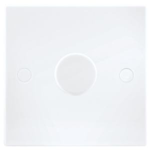 British General Single Dimmer Switch 1 Gang 2 Way 400W White