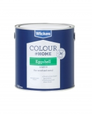 Wickes Eggshell Paint Brilliant White 2.5L £17.99