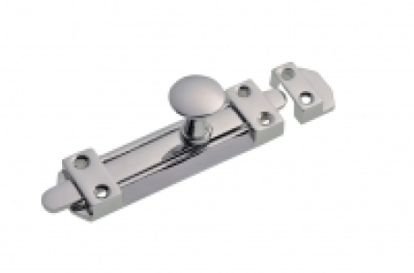 Wickes Heavy Duty Flat Bolt Chrome Finish 100mm £8.99