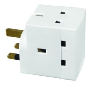 Wickes 13AMP 3 Way Switched Adaptor