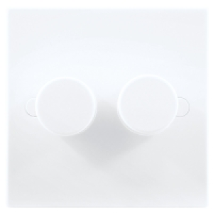 British General Double Dimmer Switch 2 Gang 2 Way 400W White £14.99