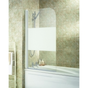 Wickes Half Bath Screen White Effect Frame