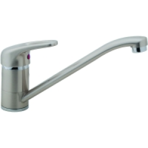 Wickes Messina Mono Mixer Kitchen Sink Tap Brushed Nickel