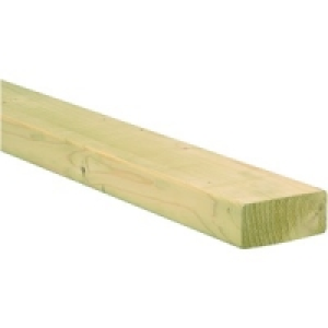 Wickes Sawn Treated Planed Rounded Edge Timber 36x88x2400mm