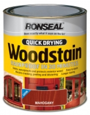 Ronseal Quick Drying Woodstain Satin Mahogany 750ml £13.99