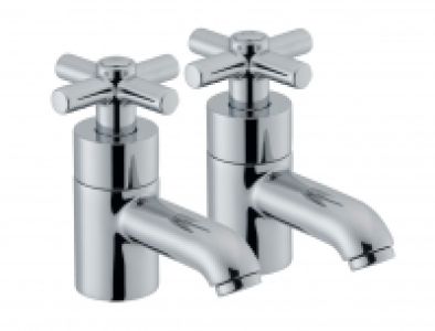 Wickes Anvil Basin Taps Chrome £129.99