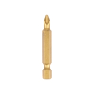 Wickes Titanium Screwdriver Bit Ph NO2 50mm Pack 10 &pound;6.99