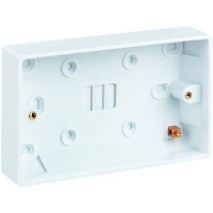 Wickes Pattress Box 2 Gang 25mm £1.09