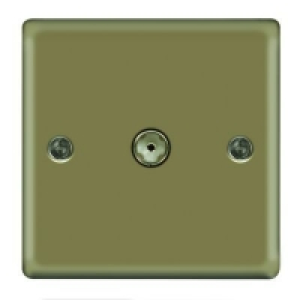 Wickes Coaxial Socket 1 Gang Pearl Raised Plate £10.49