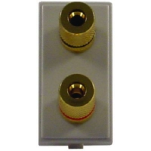 Wickes Gold Plated Twin Speaker Connector £4.99