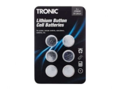TRONIC Button Cell Batteries £1.99