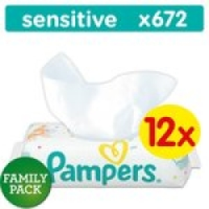 Pampers Baby Wipes Sensitive £8.00