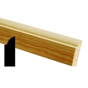 Wickes Pine Door Stop FB801 12x34x2400mm