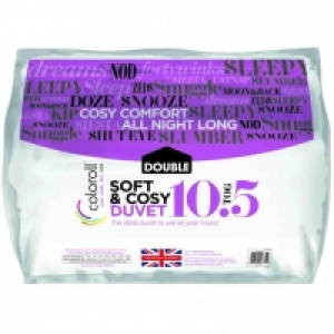 Poundstretcher  10.5 TOG COLOROLL DOUBLE DUVET