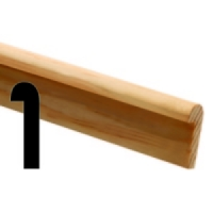 Wickes Pine Hockey Stick Moulding FB324 8x26x2400mm £6.49