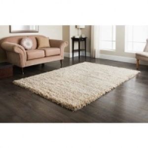 Furness Beige Shaggy Rug 160 x 230cm &pound;44.99