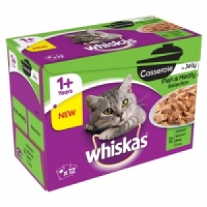 Whiskas Casserole Cat Food - Fish & Meat Selection 12pk
