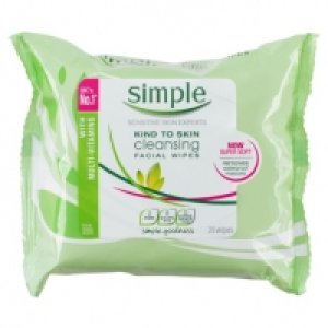 Simple Face Wipes 25pk