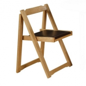 Set of 4 oak effect Stowaway chairs £110.00