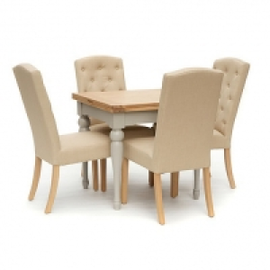 White-washed oak and painted Worcester flip-top table and  £903.00