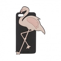 Debenhams Floozie By Frost French Black flamingo iPhone case