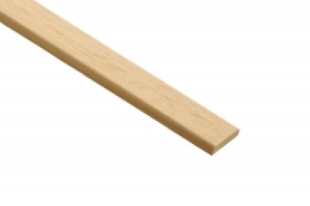 Wickes Light Hardwood D-Shape Moulding 25 x 6 x 2400mm £3.69