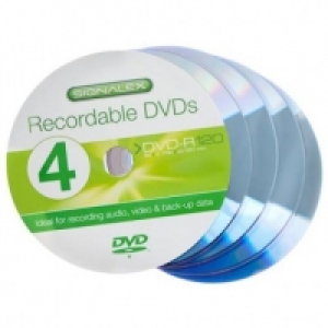 Poundland  Signalex Dvd-r 4.7gb (120 Mins) 4 Pack