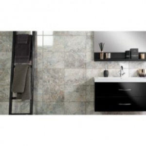 Wickes Avellino Cappuccino Grey Gloss Ceramic Wall & Floor T