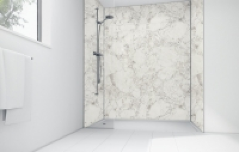 Wickes White Calacatta Laminate Panel 2400x900mm SQ &pound;225.00