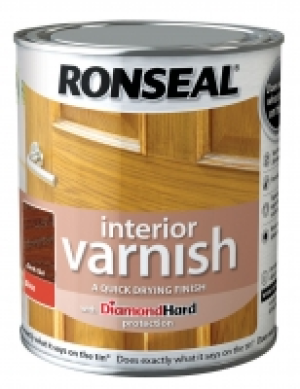 Ronseal Interior Varnish Gloss Dark Oak 750ml &pound;16.99