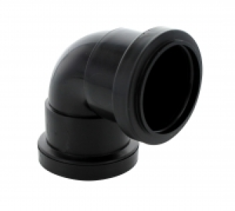 Wickes Black Pushfit 90DEG Bend 32mm