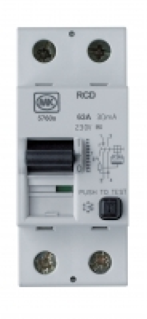MK RCD Dp Two Module 63A 30mA Trip £34.99